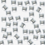 Swarovski Стразы Квадратики Crystal серебряные d3мм, 20шт
