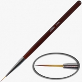 Soline charms Кисть для росписи "Волосок" коричневая ручка, 11мм