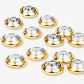 Swarovski Стразы Crystal в золотой оправе d3mm, 10шт Австрия