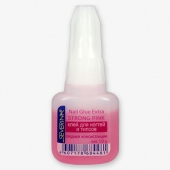 Severina Клей для ногтей розовый с кисточкой средней консистенции, 10г