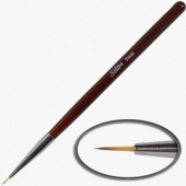 Soline charms Кисть для росписи "Волосок" коричневая ручка, 7мм