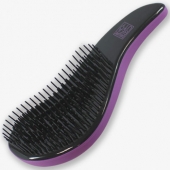 Dewal Beauty Щетка массажная мини с ручкой, фиолетово-черный арт. DBT-06